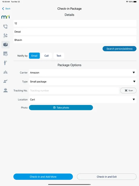MRI Callmax iPad  Screenshots