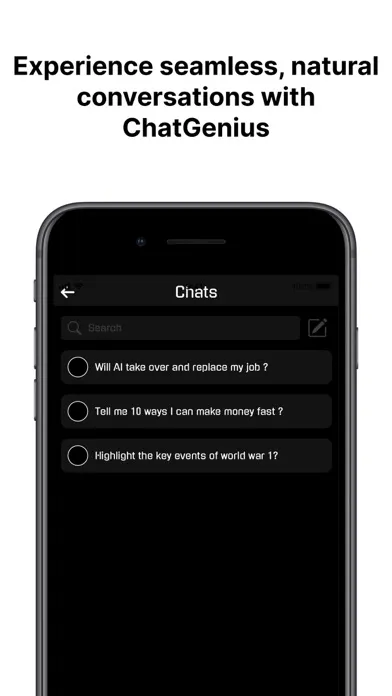 Tangkapan skrin Chat Genius