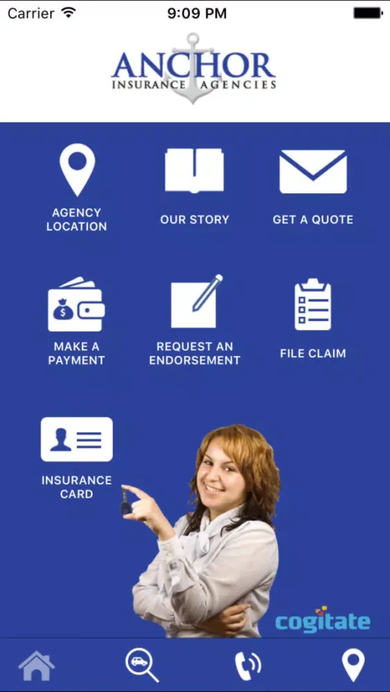 Ảnh chụp màn hình của Anchor Insurance Agencies