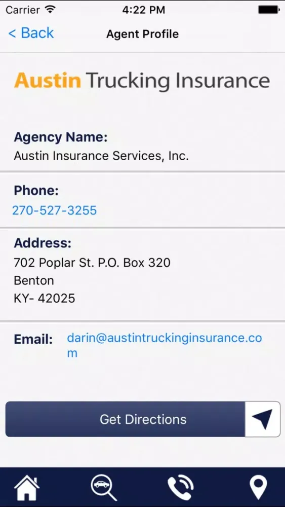 Austin Trucking Insurance Screenshots