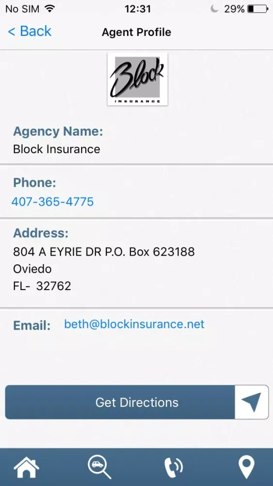 Block Insurance Screenshots