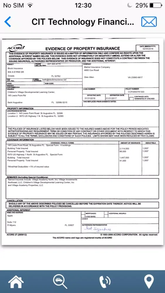 Block Insurance Screenshots