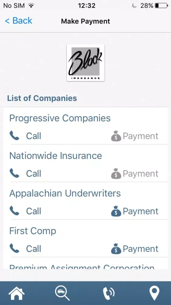 Block Insurance Screenshots