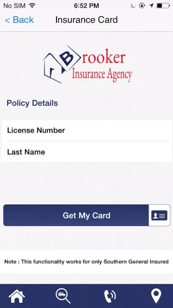 Zrzuty ekranu Brooker Insurance