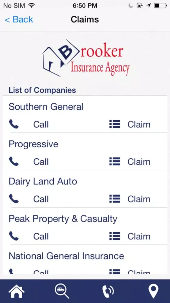 Zrzuty ekranu Brooker Insurance