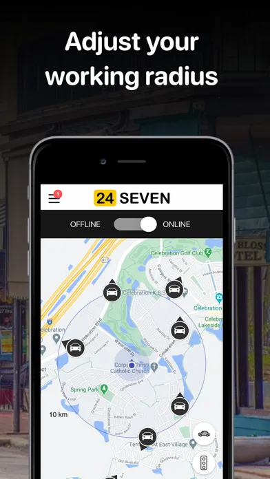 ภาพหน้าจอของ 24Seven Taxi Driver