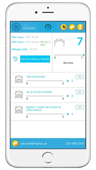 Captures d'écran de MYPCP Auto Care