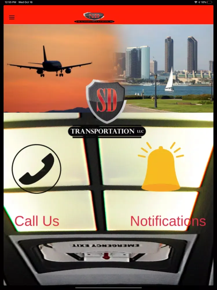 Tangkapan layar SD Transportation LLC iPad 