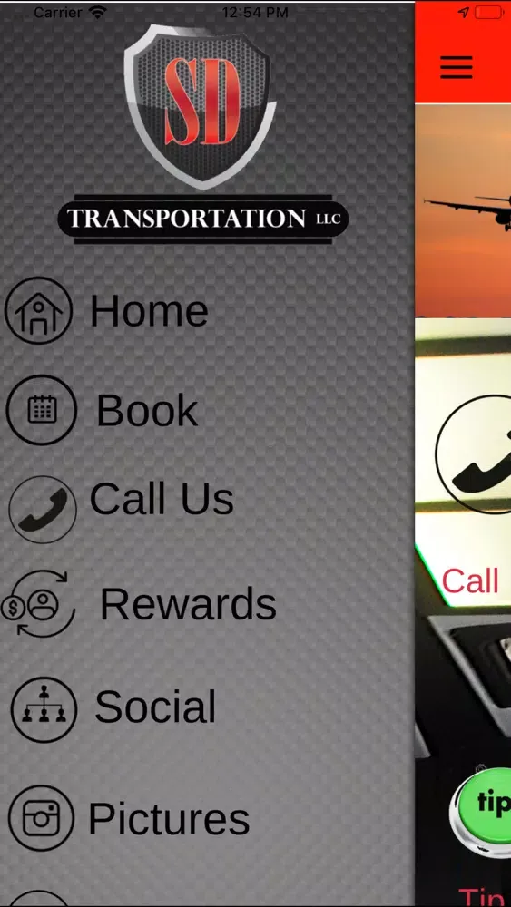 Tangkapan layar SD Transportation LLC