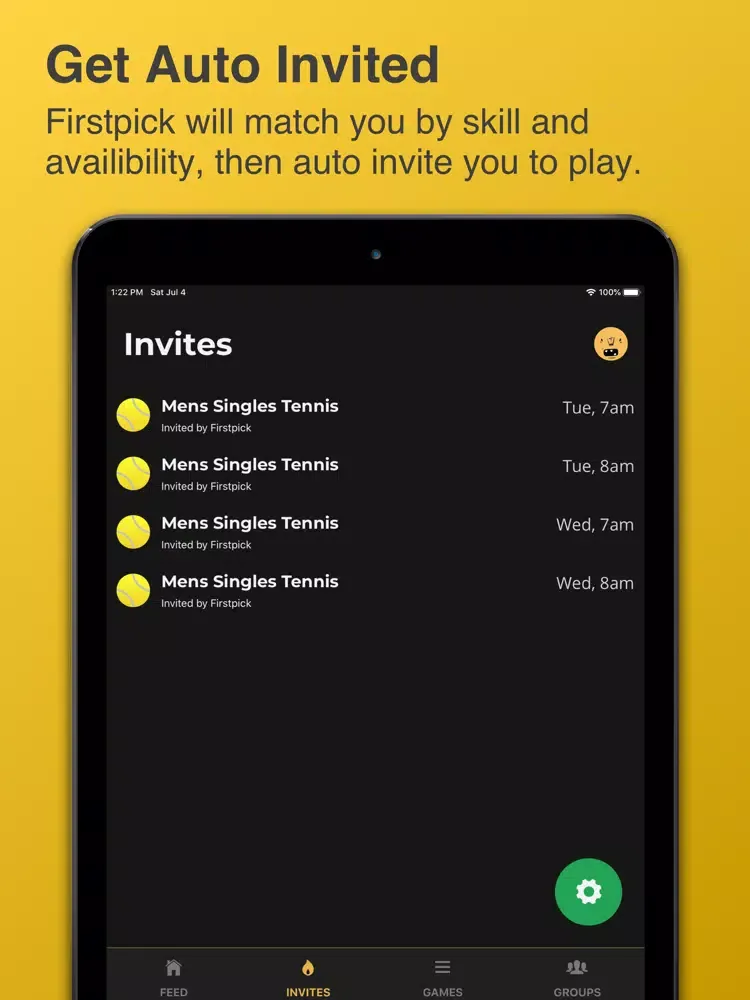 Firstpick Sports iPad  스크린샷