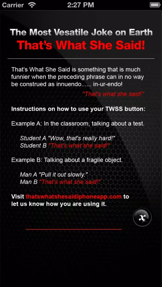 ภาพหน้าจอของ That's What She Said