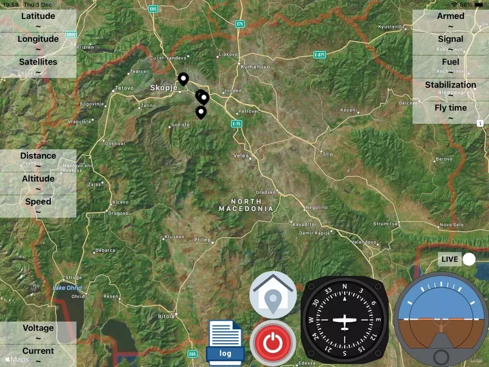 iNav Telemetry iPad 應用截圖
