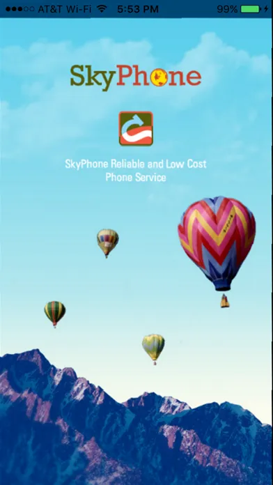 ภาพหน้าจอของ SkyPhone