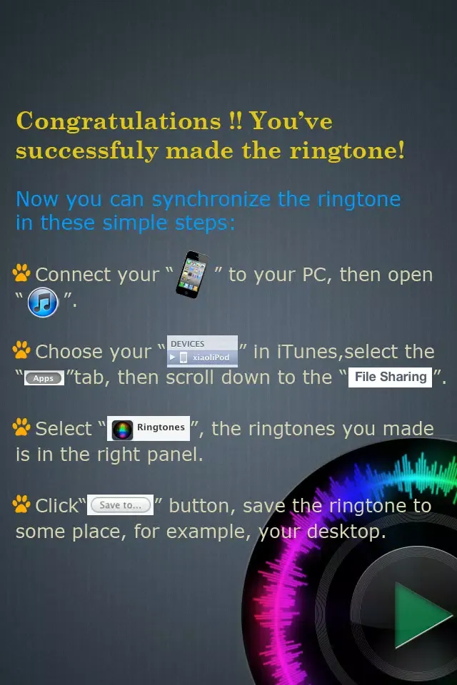 Captures d'écran de Ringtones Maker - Make Ringtones from your Music Library