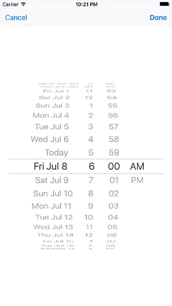Capturas de pantalla de AlarmMusic iPhone App