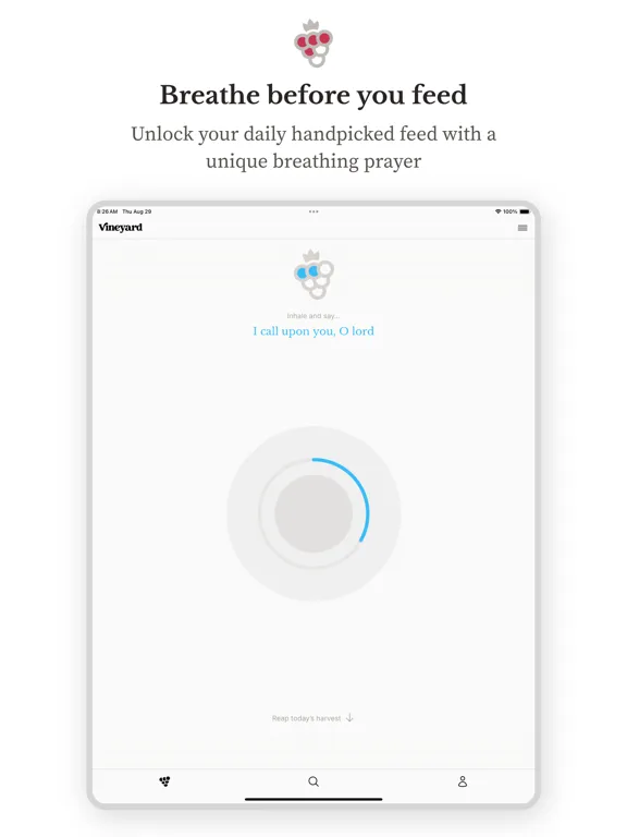 Vineyard: Find Virtuous Minds iPad  Screenshots
