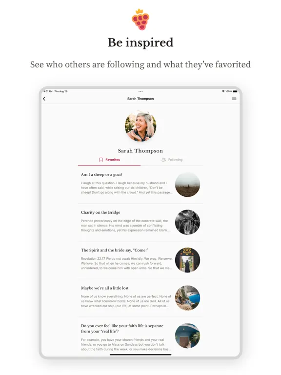 Vineyard: Find Virtuous Minds iPad  Screenshots