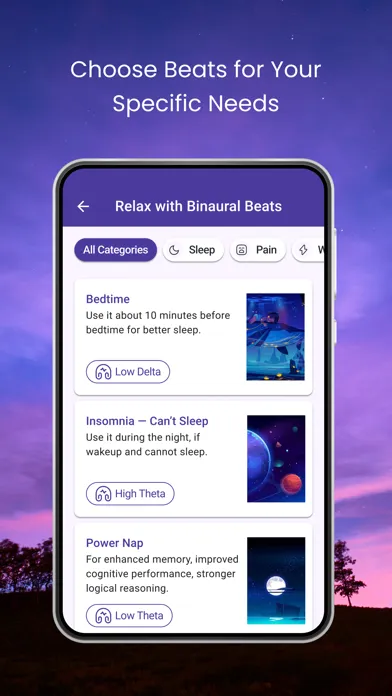 Capturas de pantalla de Binaural Beats+, Respiration