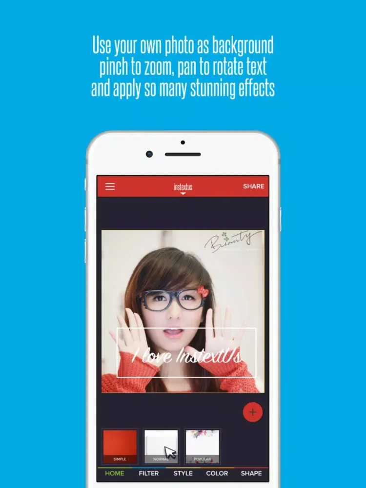Tangkapan skrin InstextUsPro - Colorful Text for Instagram iPad 