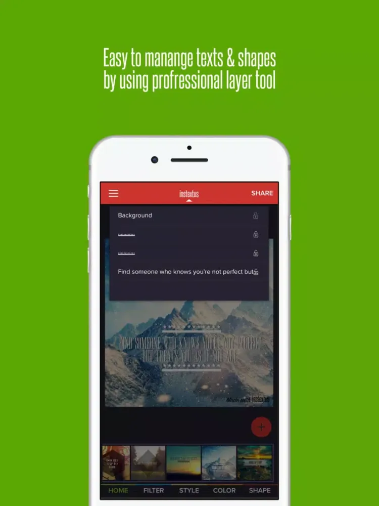 Tangkapan skrin InstextUsPro - Colorful Text for Instagram iPad 