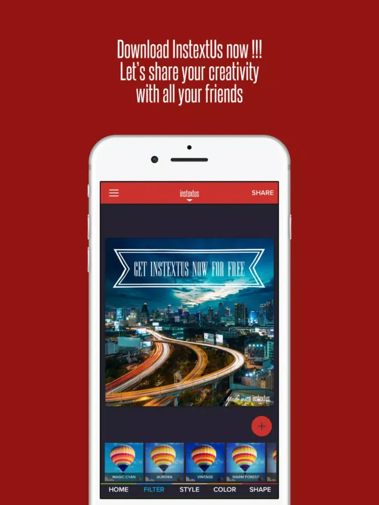 Tangkapan skrin InstextUsPro - Colorful Text for Instagram iPad 