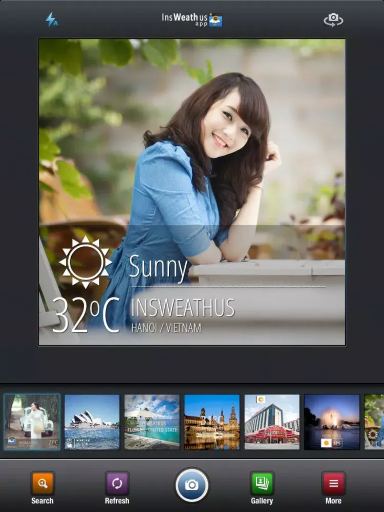 Capturas de tela do InsweathUs - Instagram weather sharing iPad 