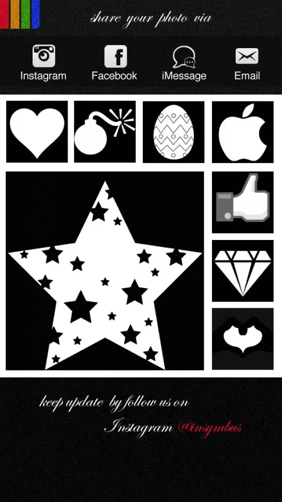 Capturas de tela do Insymbus - Unique SYMBOL for Instagram