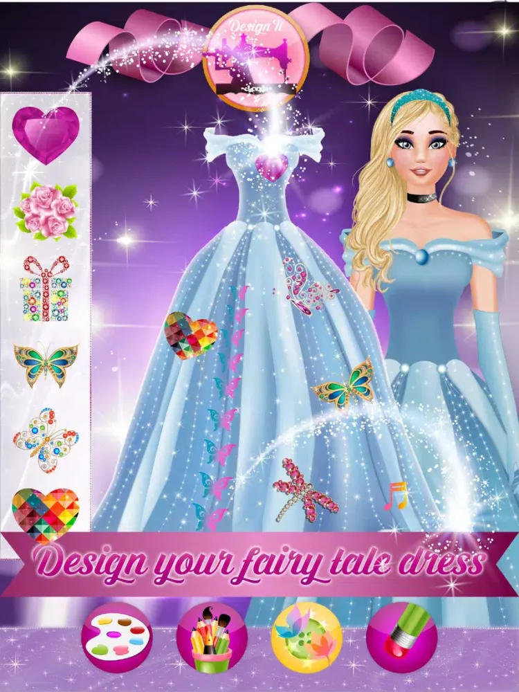 Princess Fashion Makeover - Design your fairy tale dress iPad  Screenshots