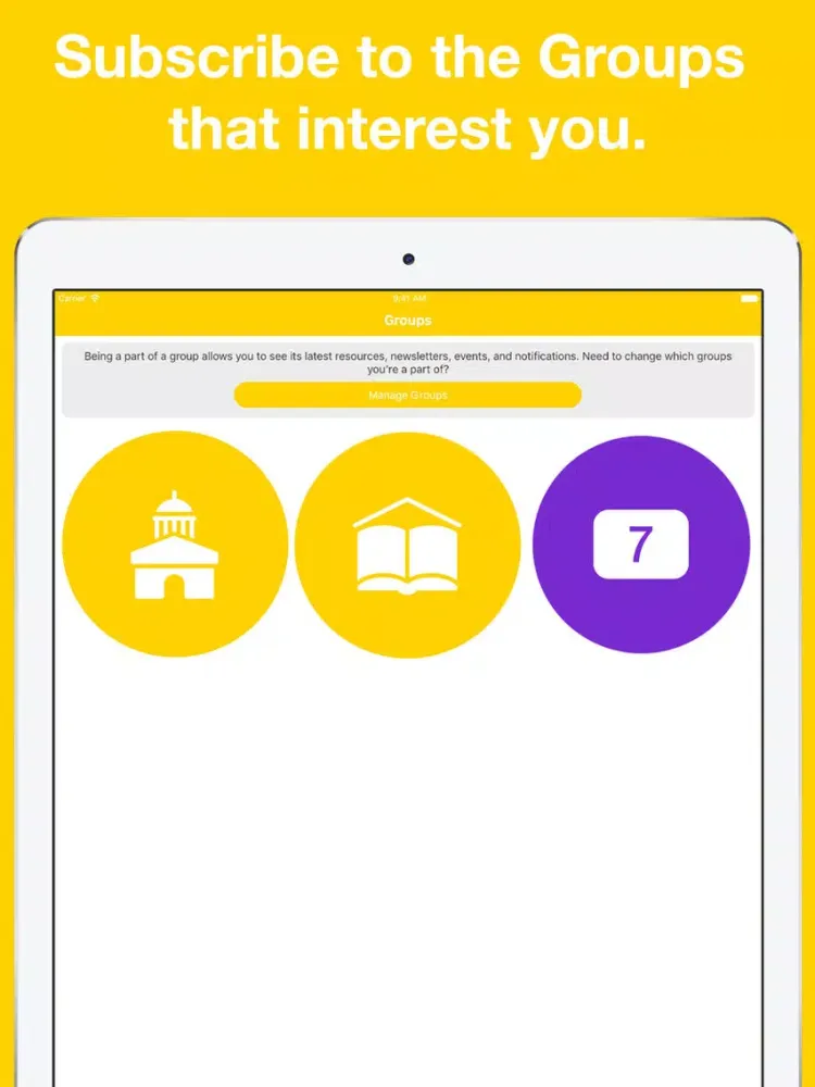 Ảnh chụp màn hình của Woodford County Middle School iPad 