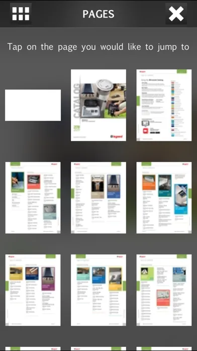Capturas de pantalla de Wiremold Literature App