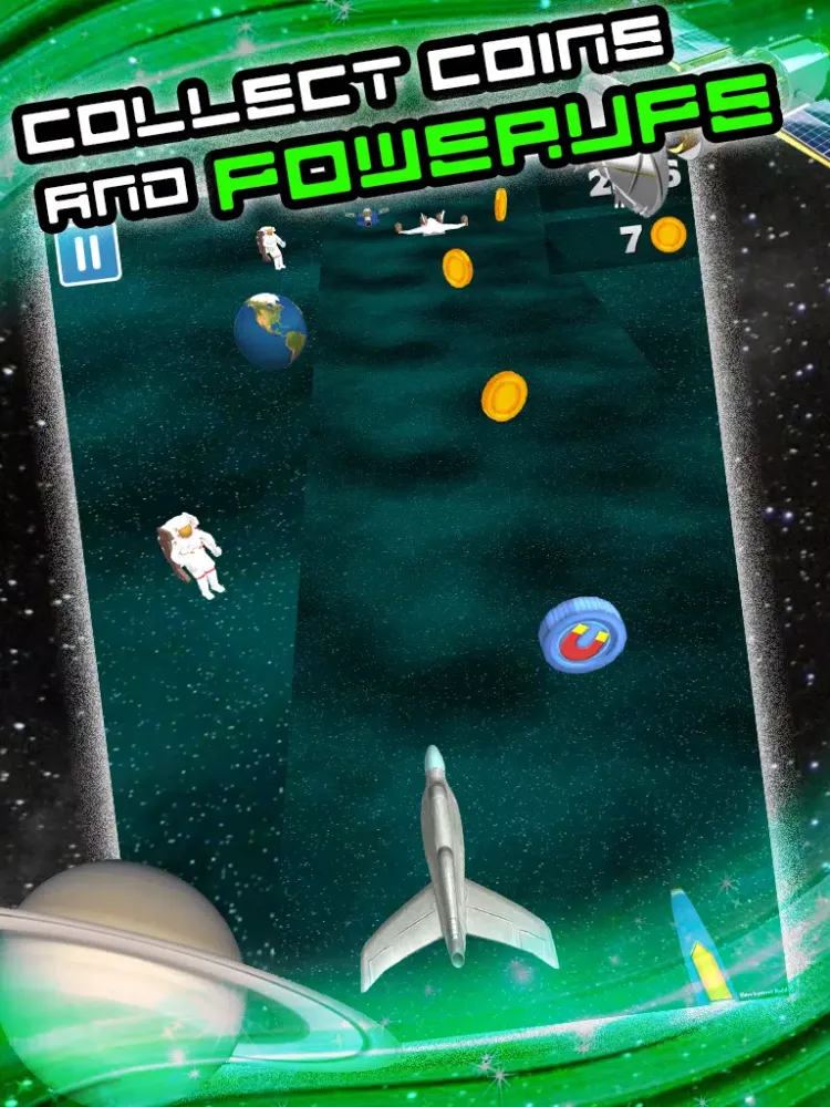 Capturas de tela do 3D Space Craft Racing Shooting Game for Cool boys and teens by Top War Games FREE iPad 