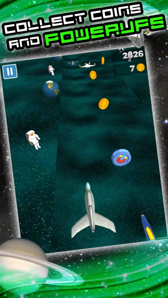 Capturas de tela do 3D Space Craft Racing Shooting Game for Cool boys and teens by Top War Games FREE