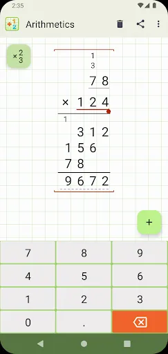 Ảnh chụp màn hình của Mathlab Arithmetics