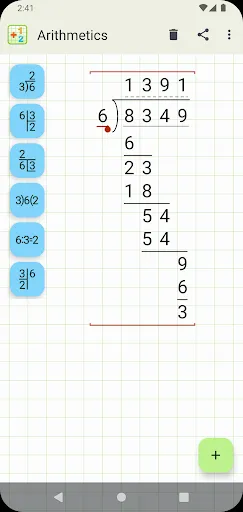 Ảnh chụp màn hình của Mathlab Arithmetics