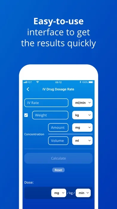 IV Dosage and Rate Calculator應用截圖