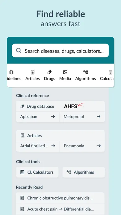 AMBOSS Medical Knowledge Screenshots