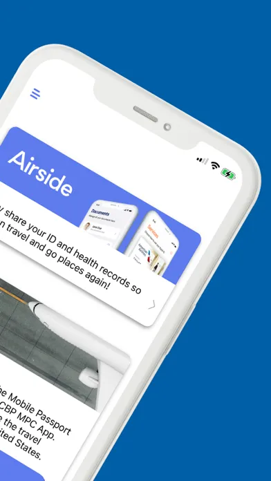 Capturas de tela do Mobile Passport by Airside