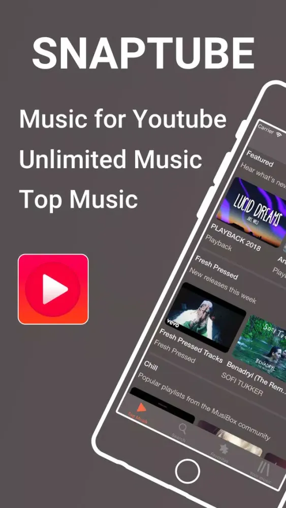 Tangkapan skrin Snaptube - Unlimited Music
