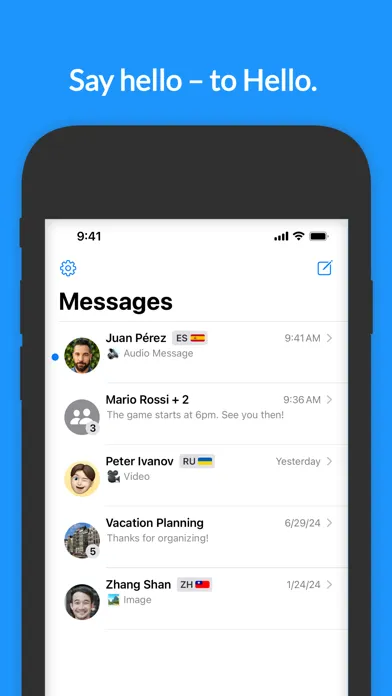 Ảnh chụp màn hình của Hello - Connect Fluently