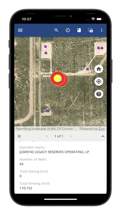 Captures d'écran de New Mexico Methane Map