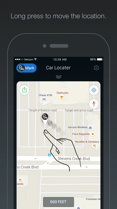 ภาพหน้าจอของ Car Locator - GPS Auto Locator, Vehicle Parking Location Finder, Reminder