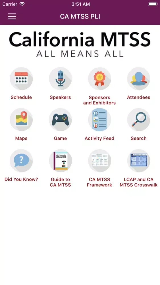 Ảnh chụp màn hình của 2019 CA MTSS PLI