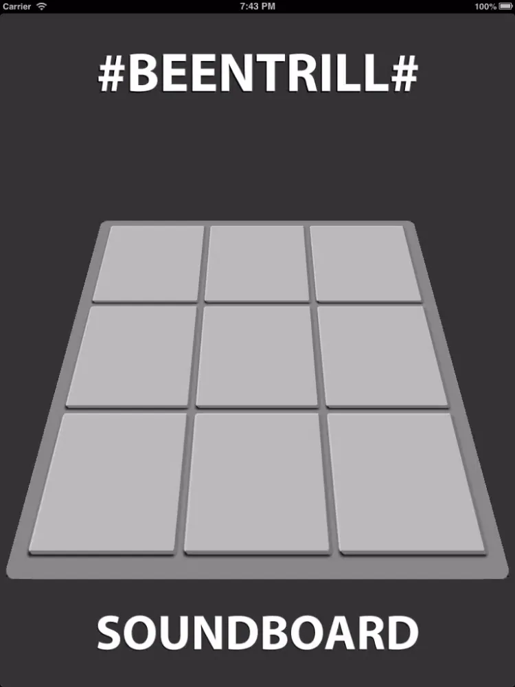 Capturas de tela do Been Trill Soundboard iPad 