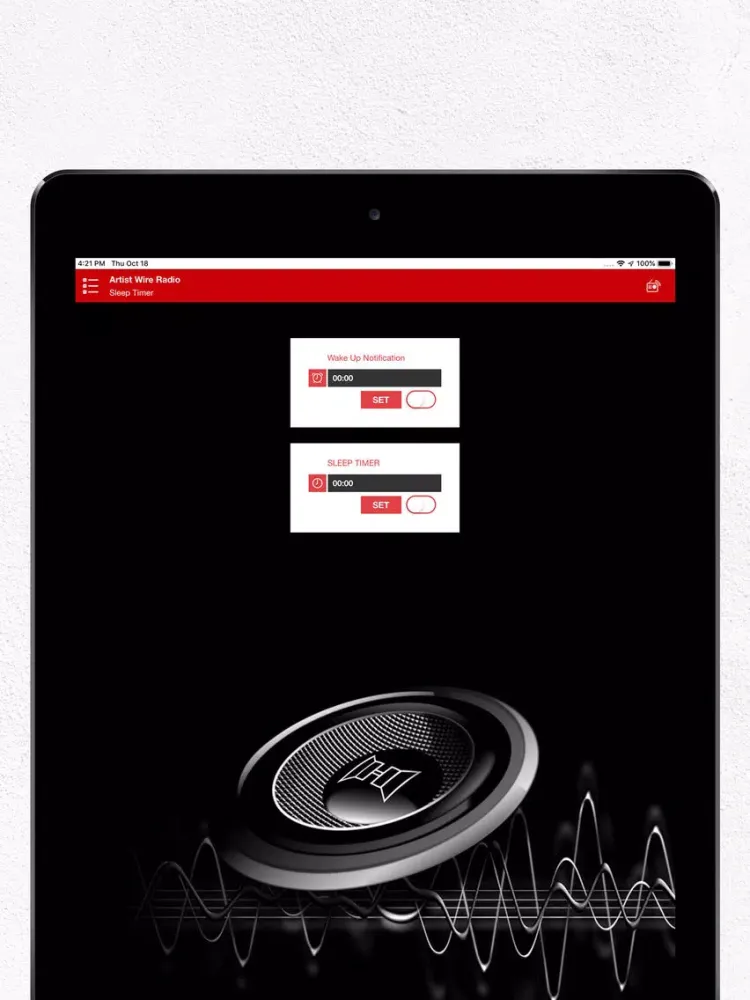 Captures d'écran de Artist Wire Radio iPad 