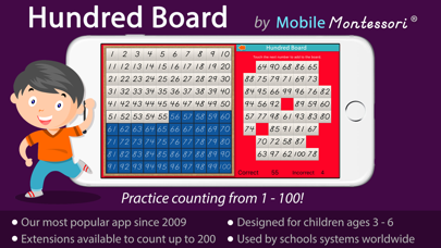 Zrzuty ekranu Hundred Board -Montessori Math