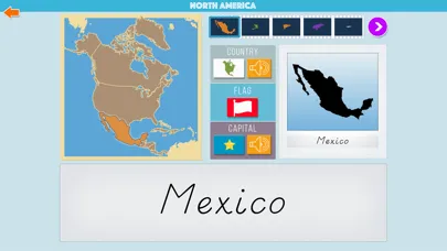 Capturas de tela do North America Geography