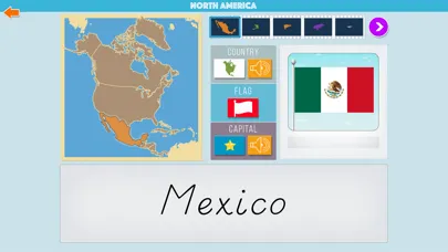 Capturas de tela do North America Geography