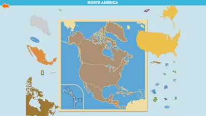 Capturas de tela do North America Geography