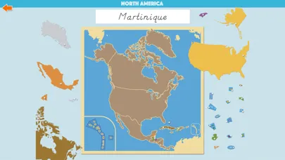 Capturas de tela do North America Geography