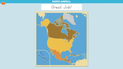 Capturas de tela do North America Geography